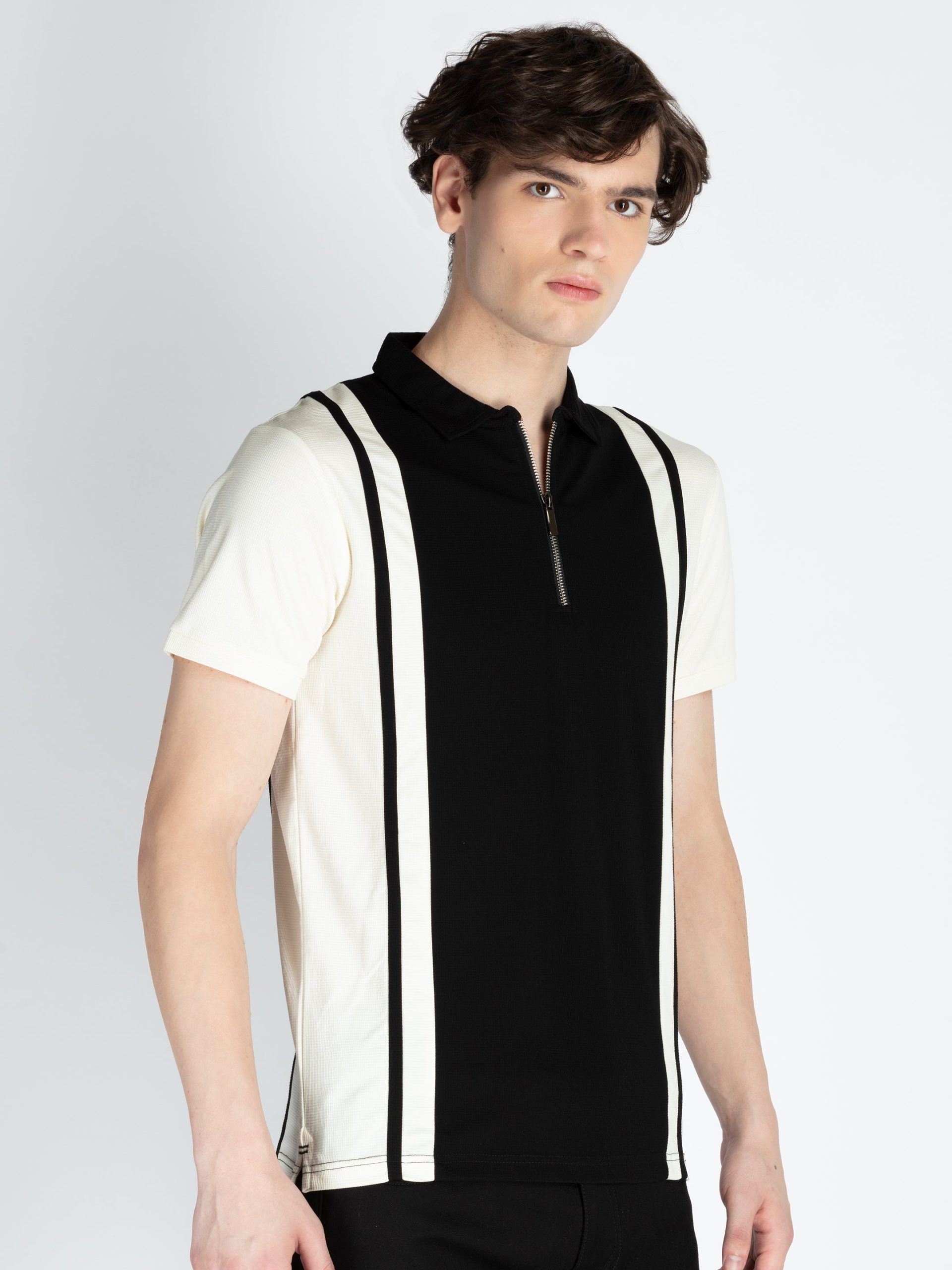 Mens Cut & Sew Polo T-Shirt