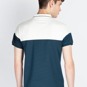Status Quo Mens Colourblocked Polo Collar T-Shirt