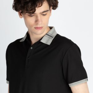 Mens Solid Regular Fit Polo T-Shirt