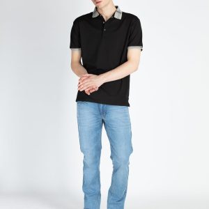 Mens Solid Regular Fit Polo T-Shirt