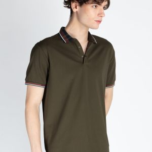 Mens Solid Regular Fit Polo T-Shirt