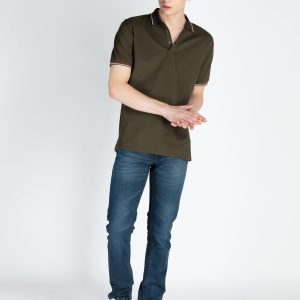 Mens Solid Regular Fit Polo T-Shirt