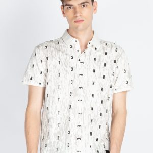 Mens Printed Polo Collar T-Shirt