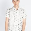Mens Printed Polo Collar T-Shirt