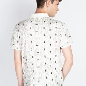 Mens Printed Polo Collar T-Shirt