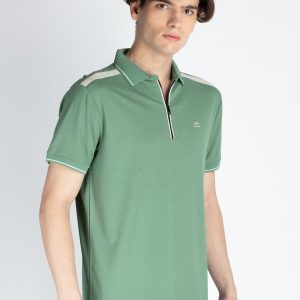Mens Solid Regular Fit Polo T-Shirt