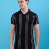 Status Quo Men'S New Basic Solid Slim Fit Polo Tshirt With Tipping Collar