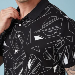 Status Quo Men'S Printed Regular Fit Tshirts