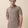 Status Quo Mens Solid Polo Collar Half Sleeves Regular Fit Tshirt
