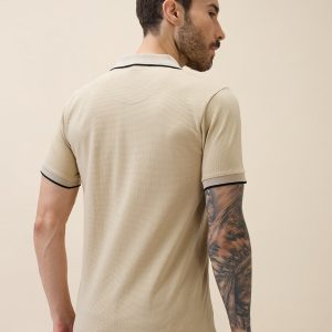 Status Quo Status Quo Men'S Solid Polo Collar Half Sleeves Regular Fit Tshirt