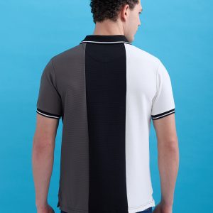 Status Quo Status Quo Men'S Cut & Sew Polo Collar Half Sleeves Regular Fit T-Shirt
