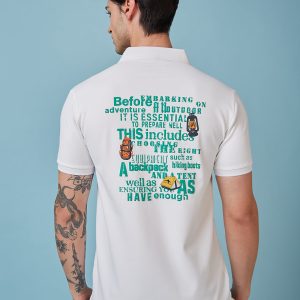 Status Quo Men'S Graphic Printed Polo Collar Short Sleeves Regular Fit Tshirt