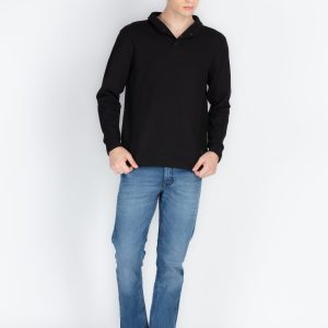 Mens Solid High Neck T-Shirt