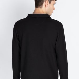 Mens Solid High Neck T-Shirt