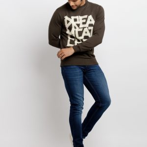 Mens Printed Lightweight Sweatshirt