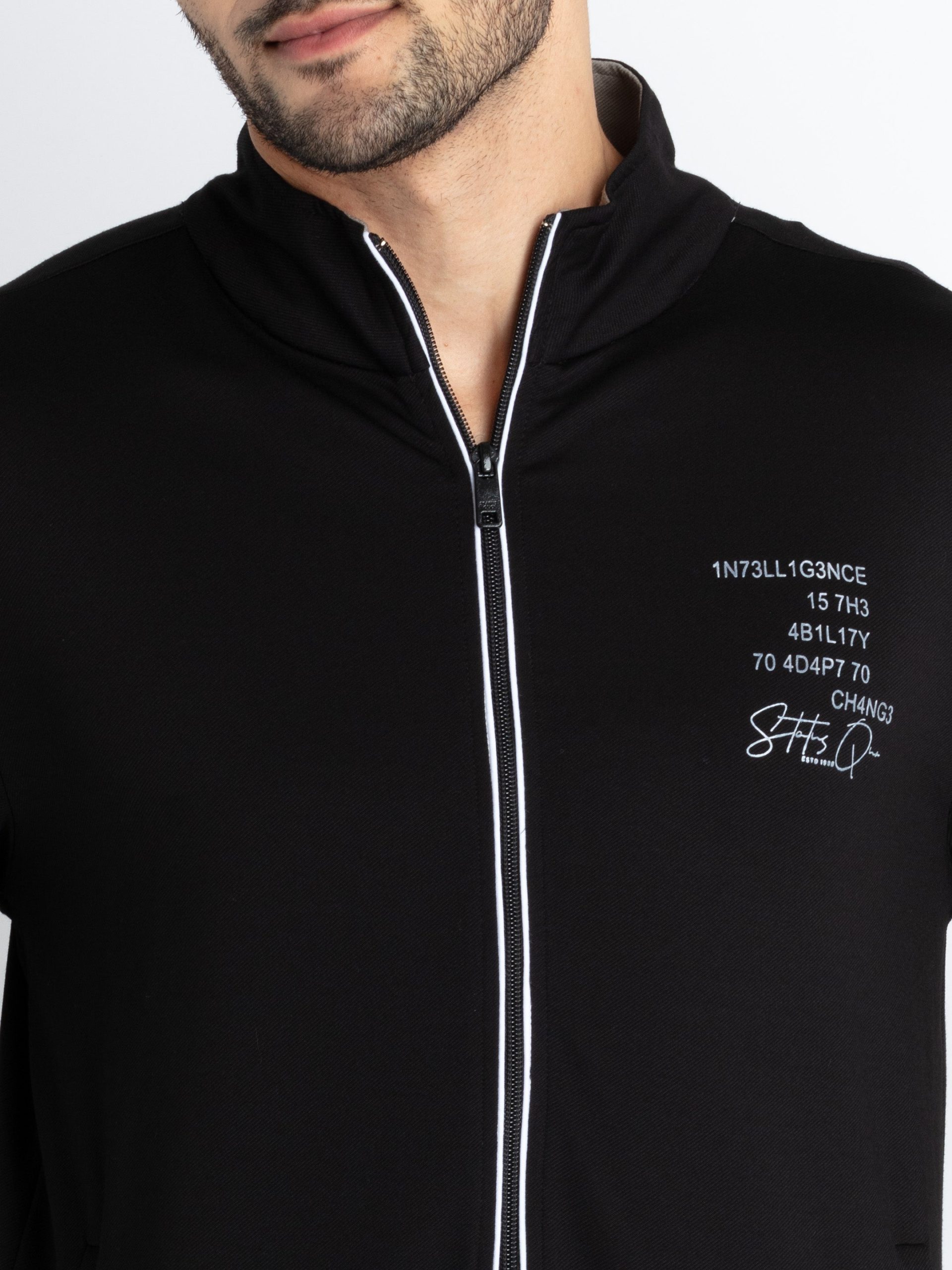 Mens High Neck Lightweight Sweatshirt