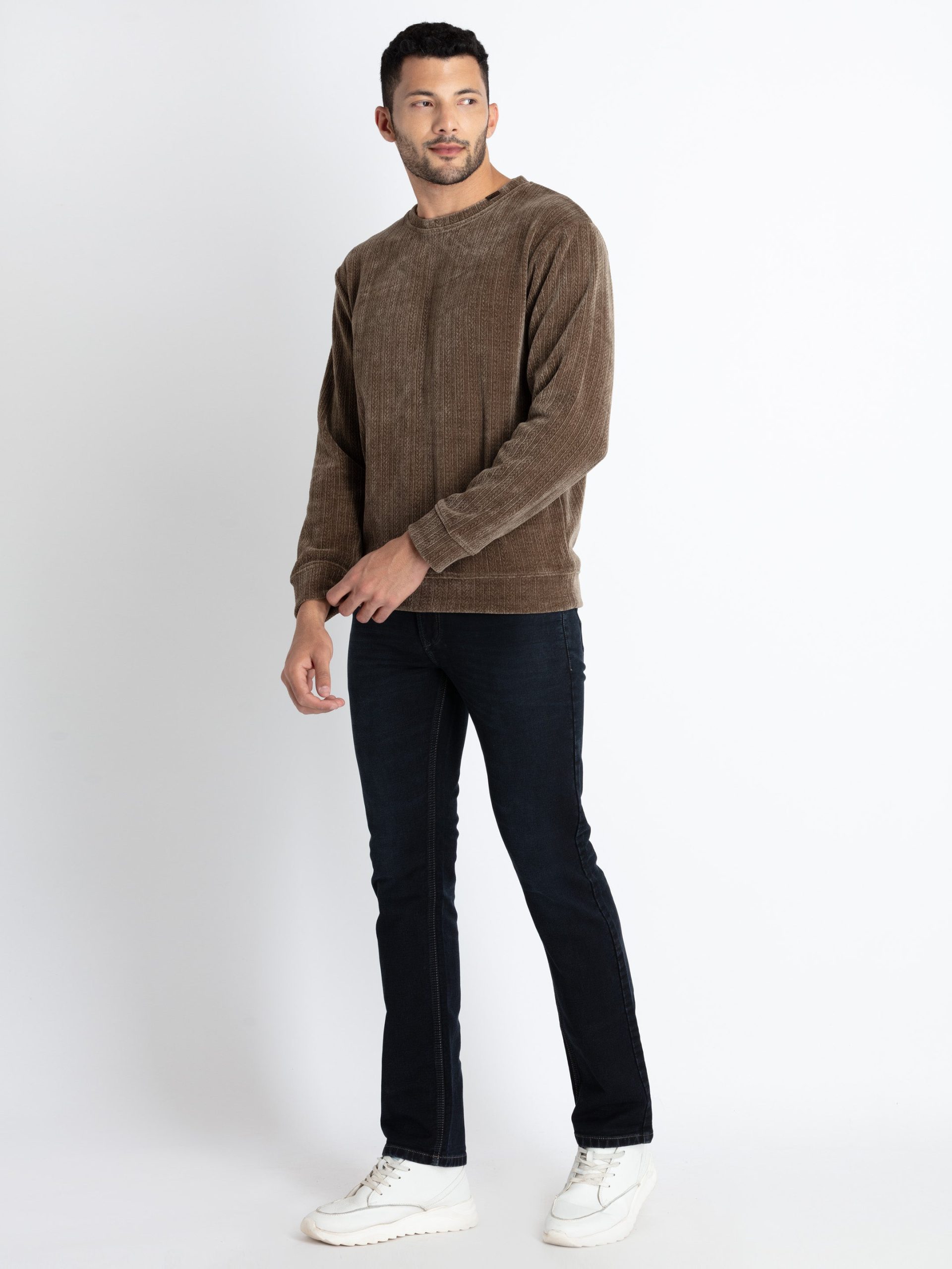 Mens Solid Lightweight Sweatshirt