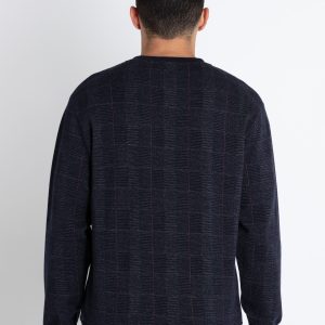 Mens Checkered Lightweight Sweatshirt