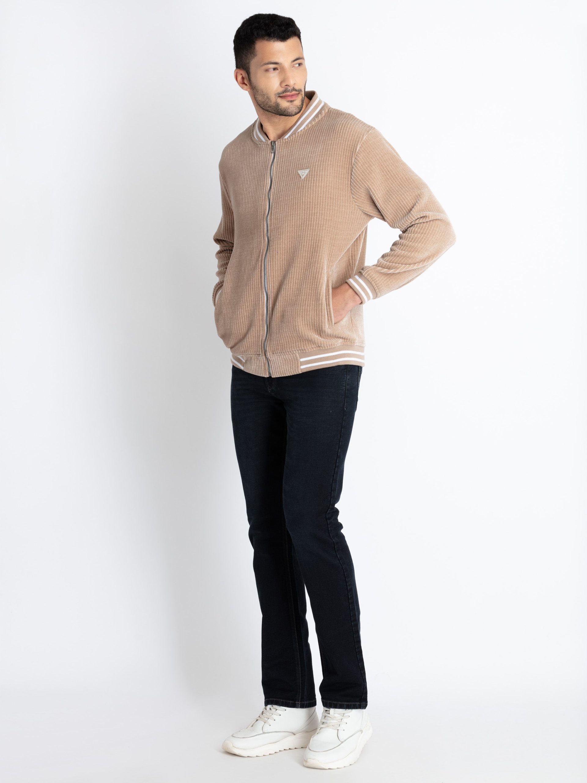 Mens Henley Neck Lightweight Sweatshirt
