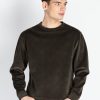 Status Quo Men'S Solid Round Neck Lightweight Sweatshirt