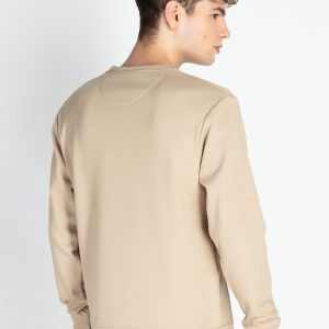 Status Quo Men'S Solid Round Neck Lightweight Sweatshirt