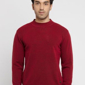Status Quo Mens Solid High Neck Sweater