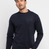 Mens Solid High Neck Sweater