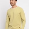 Mens Solid Round Neck Sweater