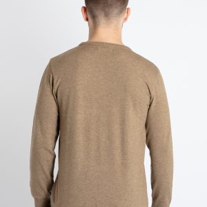 Mens Checkered Round Neck Sweater