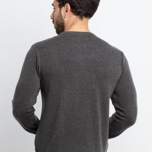 Status Quo Men'S Colour Blocking Round Neck Sweater