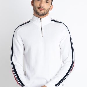 Mens Solid Hooded Sweater