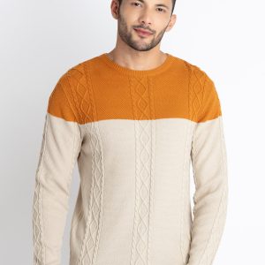 Status Quo Men'S Mix & Match Round Neck Sweater
