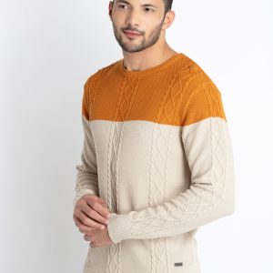 Status Quo Men'S Mix & Match Round Neck Sweater