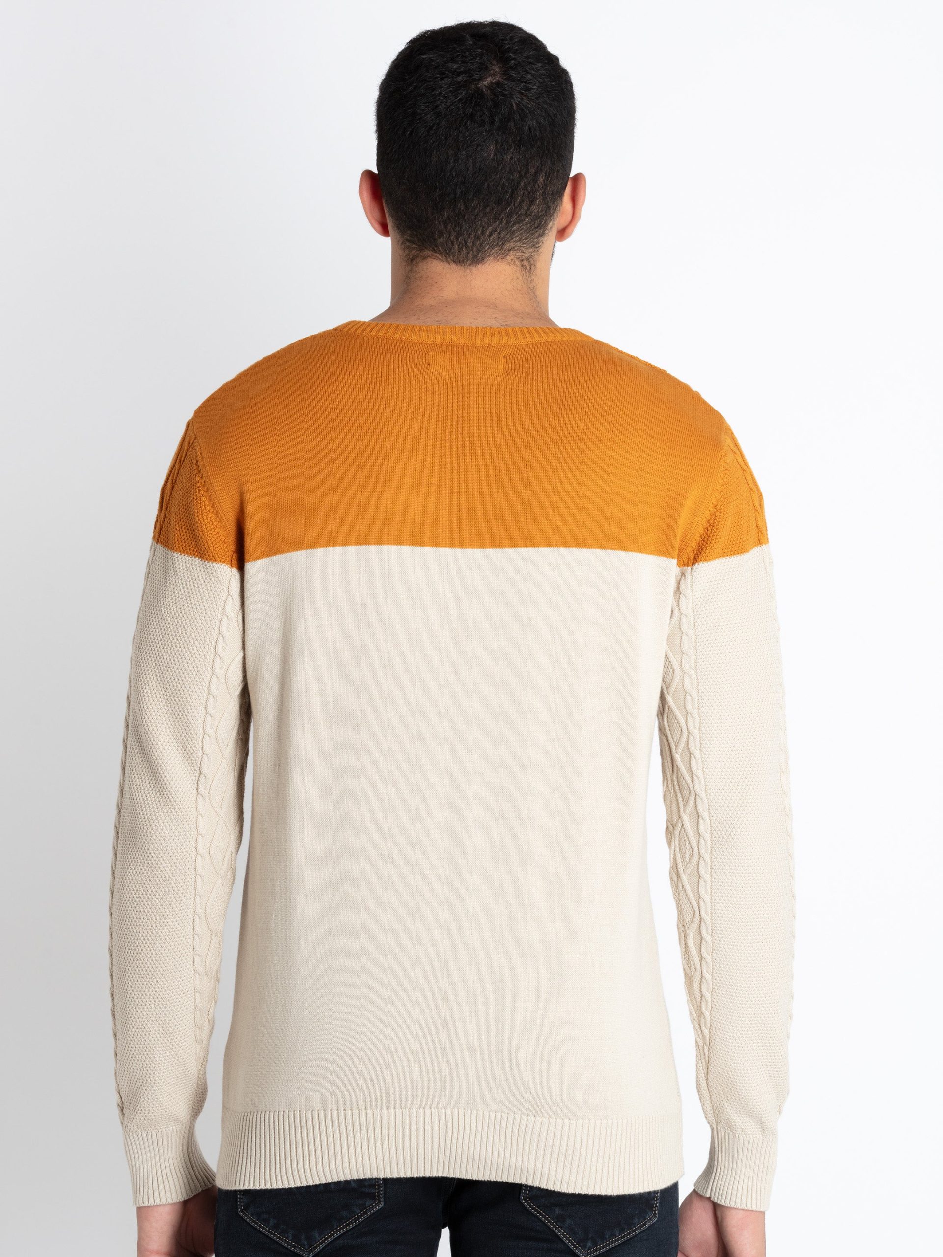 Status Quo Men'S Mix & Match Round Neck Sweater