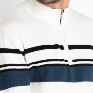 Status Quo Men'S Striped Round Neck Sweater
