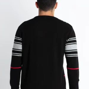 Mens Checkered Round Neck Sweater