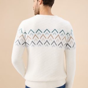 Status Quo Men'S Chevron Chest Round Neck Regular Fit Full Sleeves Sweater