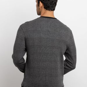Mens Printed Round Neck Sweatshirt