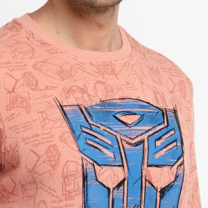 Mens Printed Round Neck Sweatshirt