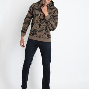 Mens All Over Print Sweatshirt With Hoodie