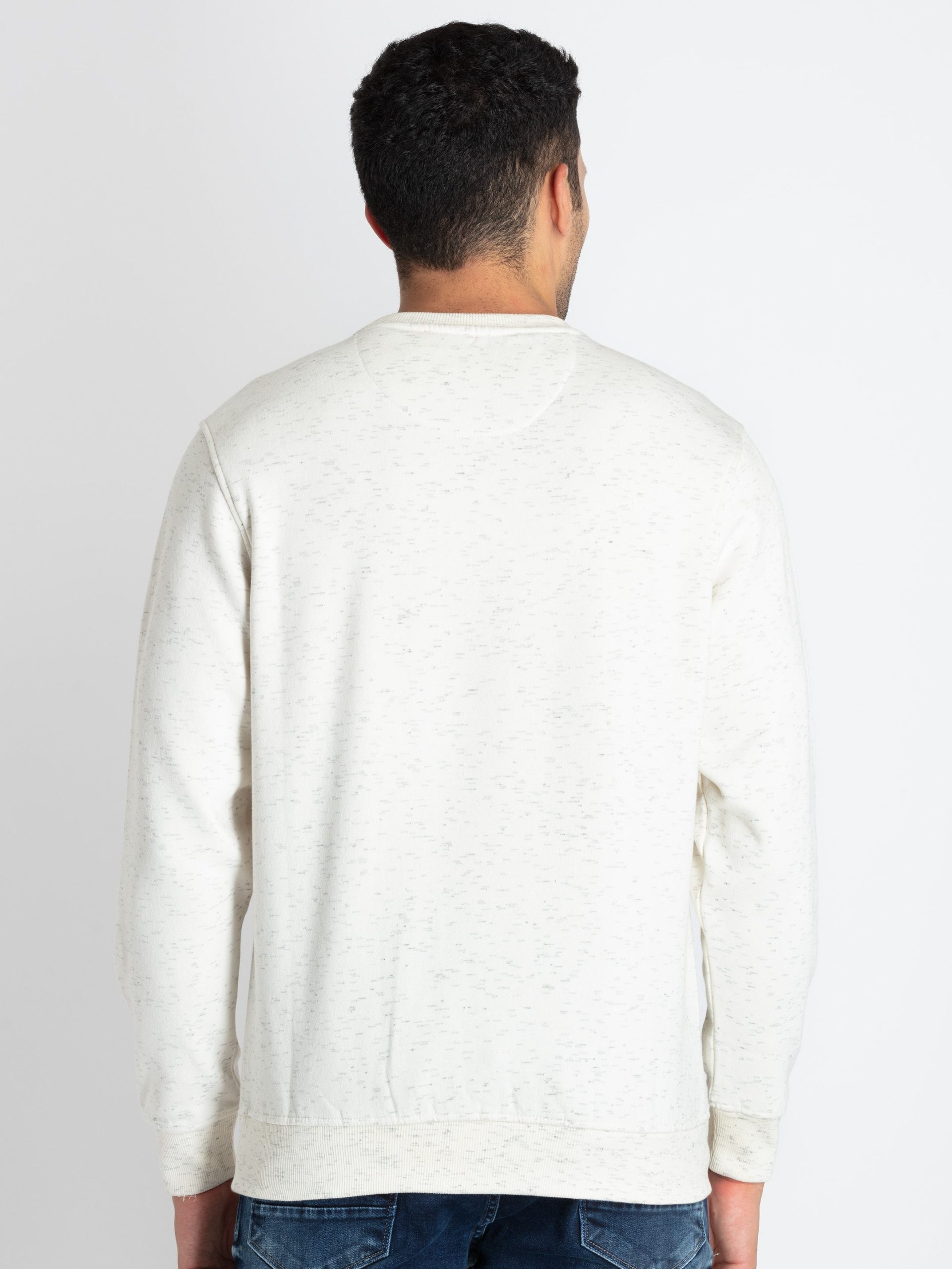 Mens Printed Round Neck Sweatshirt