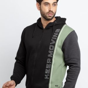 Mens Cut & Sew Hooded Sweatshirt