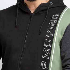 Mens Cut & Sew Hooded Sweatshirt