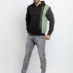 Mens Cut & Sew Hooded Sweatshirt