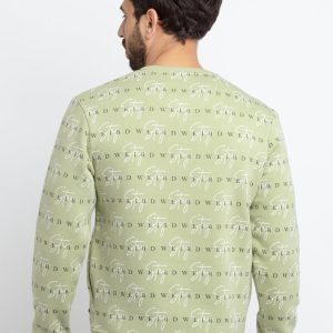 Mens All Over Printed Round Neck Sweatshirt