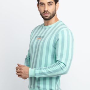 Mens All Over Printed Round Neck Sweatshirt