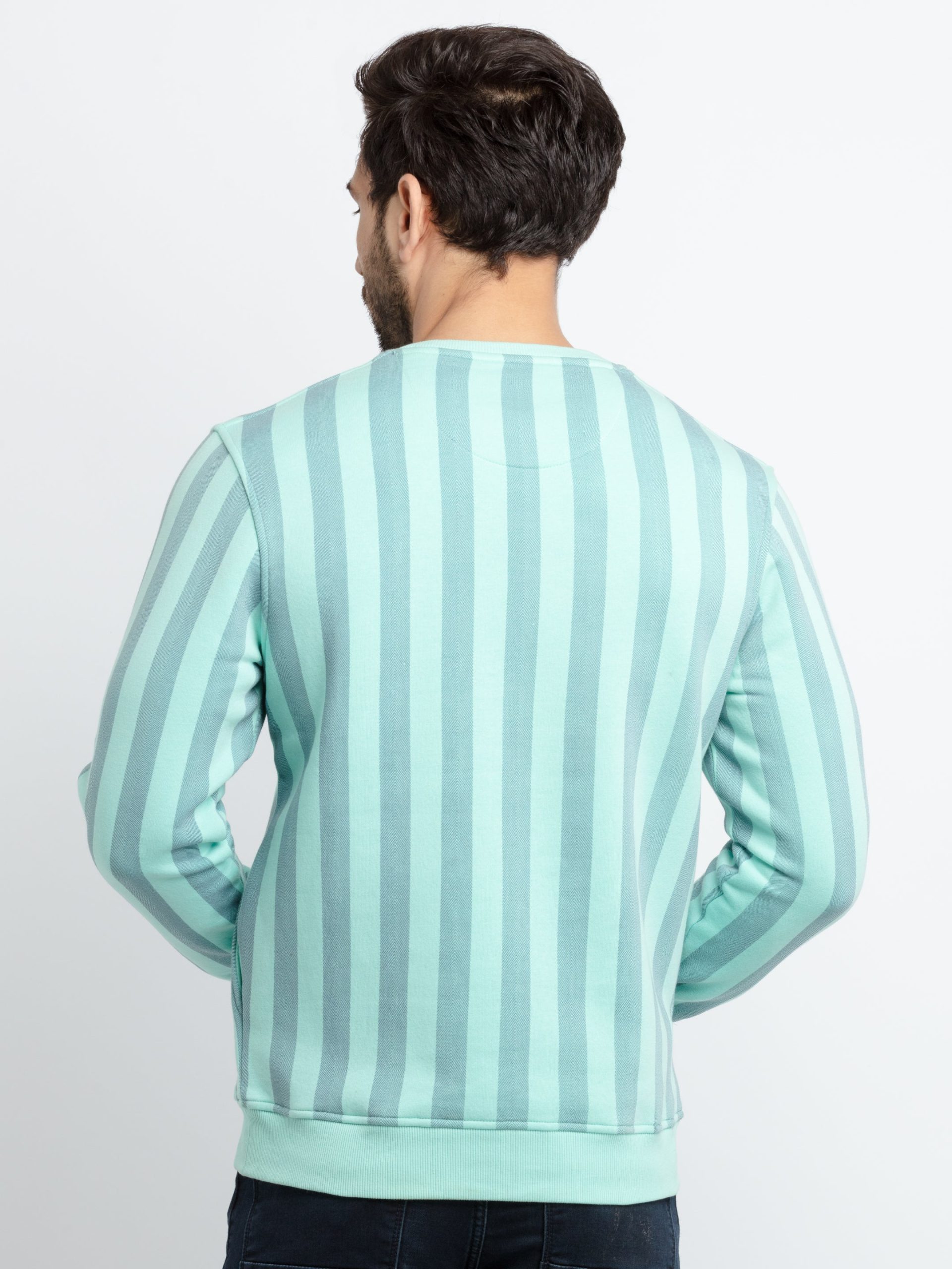 Mens All Over Printed Round Neck Sweatshirt