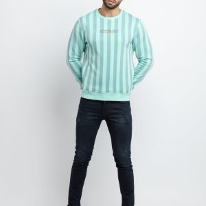 Mens All Over Printed Round Neck Sweatshirt