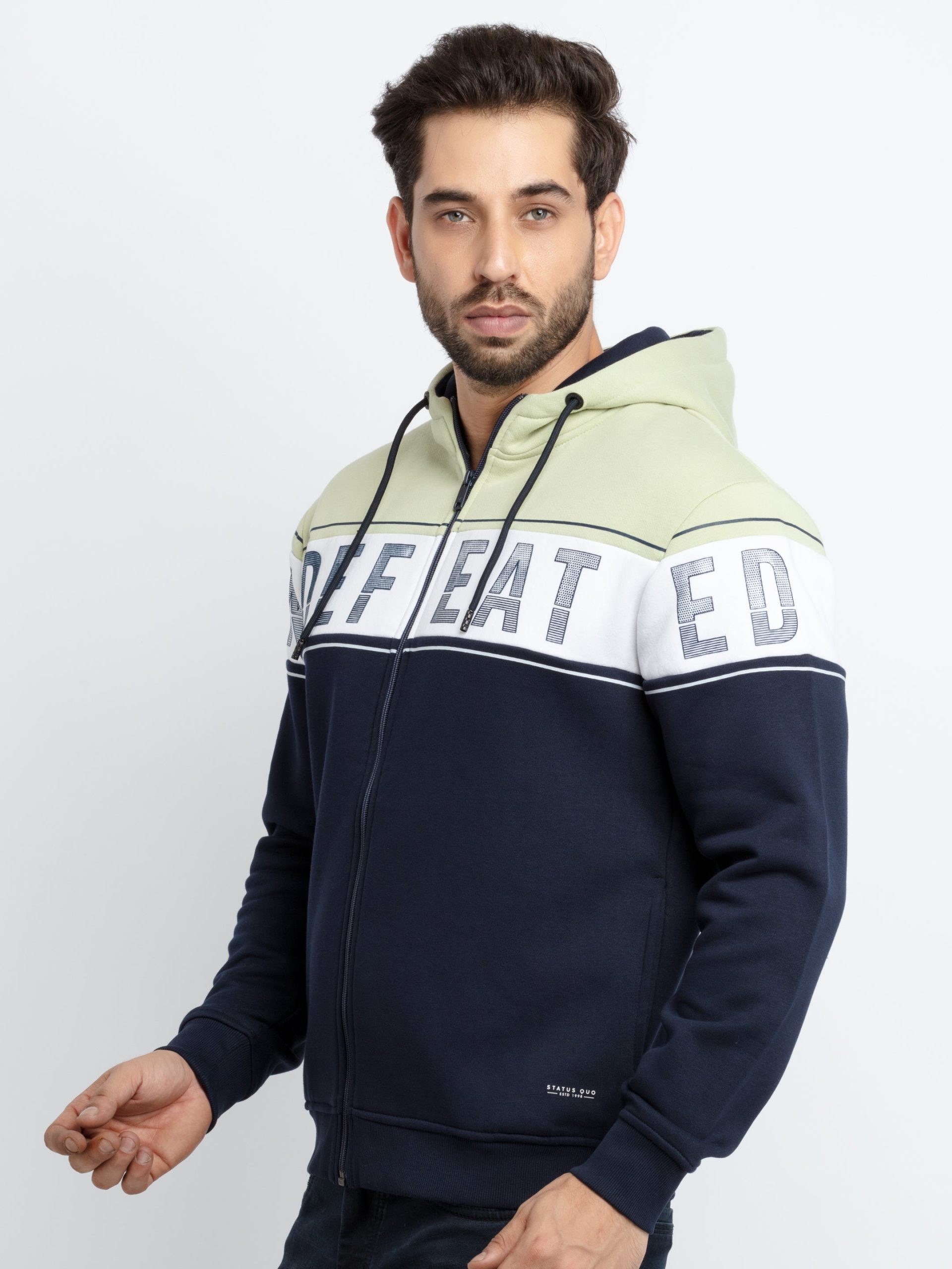 Mens Cut & Sew Hooded Sweatshirt
