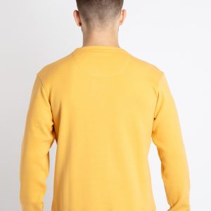 Mens Solid Round Neck Sweatshirt
